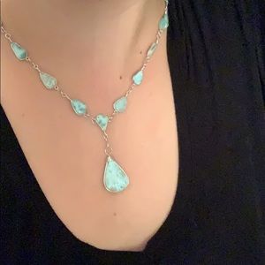 Blue Precious Stone Necklace 💙